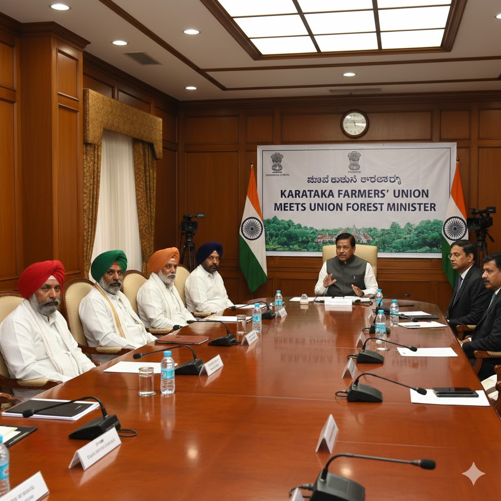 Karnataka Farmers' Union meets Union Forest Minister